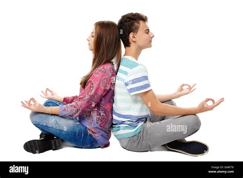 Teenage Girl Yoga Cut Out Stock Images And Pictures Alamy