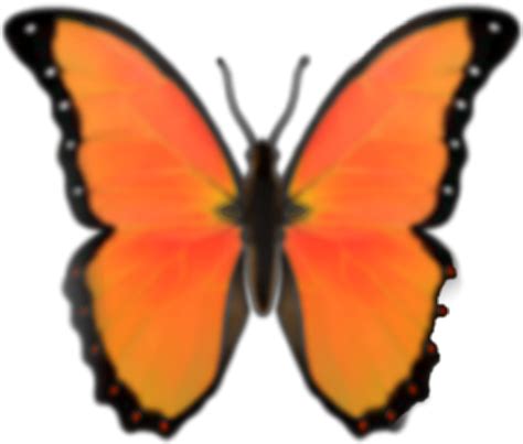 emoji butterfly orange sticker by succulentsyay