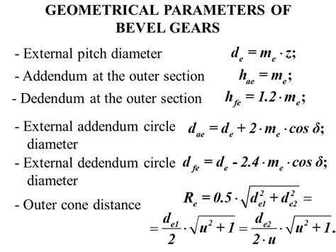 Bevel Gearsbevel Gearsgeometry Of Bevel Gearsgeometry Of Bevel