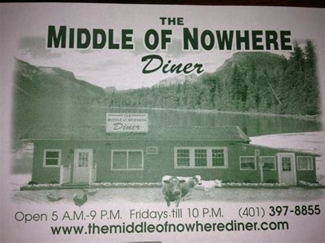 Placemat Picture Of Middle Of Nowhere Diner Exeter Tripadvisor