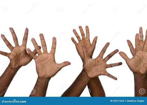 Six African Hands Stock Photo Image Of Winner Isolated 29271544