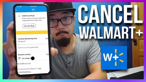 Canceling Your Walmart Plus Membership