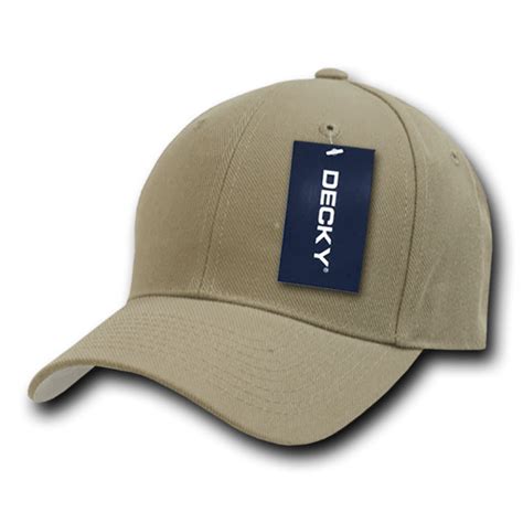 Decky Classic Plain Fitted Pre Curved Bill Baseball Hats Caps Men Women