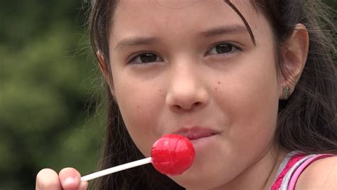 Girl Eating Candy Sweets Sugar Stock Footage Video 8374912 Shutterstock