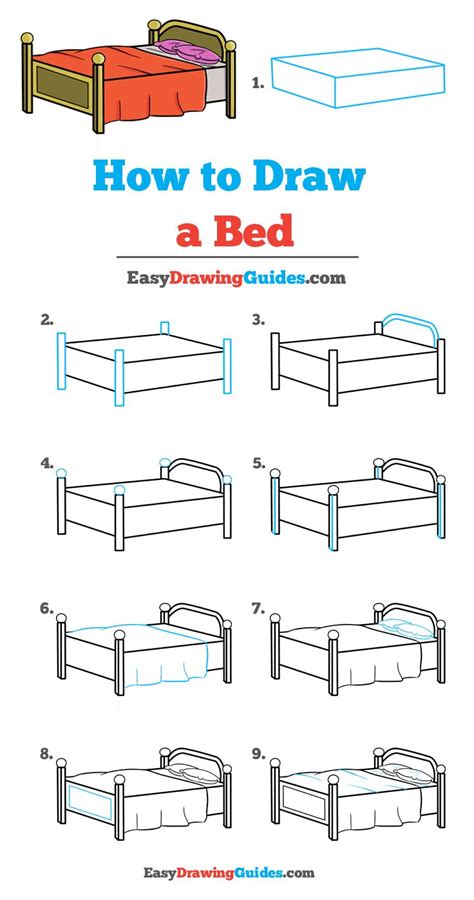How To Draw A Bed Really Easy Drawing Tutorial Easy Drawings
