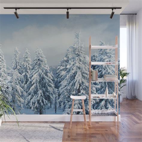 Buy Winter Landscape Wall Mural By Mydream Worldwide Shipping