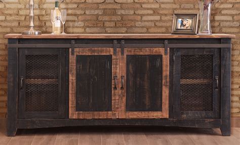 There's something about the beauty and charm of rustic furniture that grants it the privilege of complementing any decor, from high tech contemporary to suburban chic. Black Rustic 80" TV Stand, Black Rustic TV Stand, Black ...