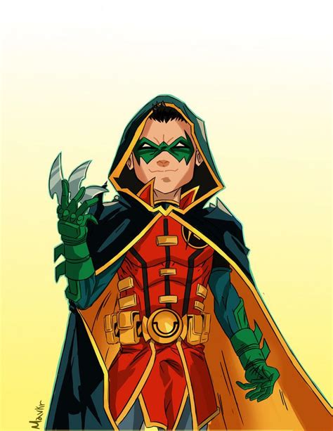 Damian Wayne Robin By Mavkr Damian Wayne Robin Dc Robin Superhero