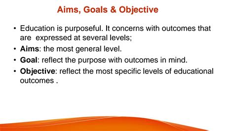 Solution Difference Between Aims Goal And Objective Studypool