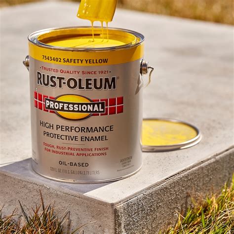 Rust Oleum Professional Gloss Safety Yellow Interiorexterior Oil Based