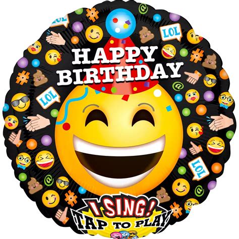 Emoji Singing Happy Birthday