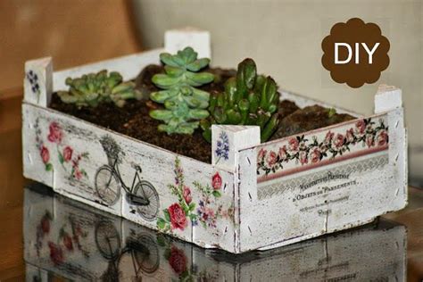 Cajas De Frutas Recicladas Para Decorar Decoupage Box Decoupage Vintage Recycled Crafts Diy