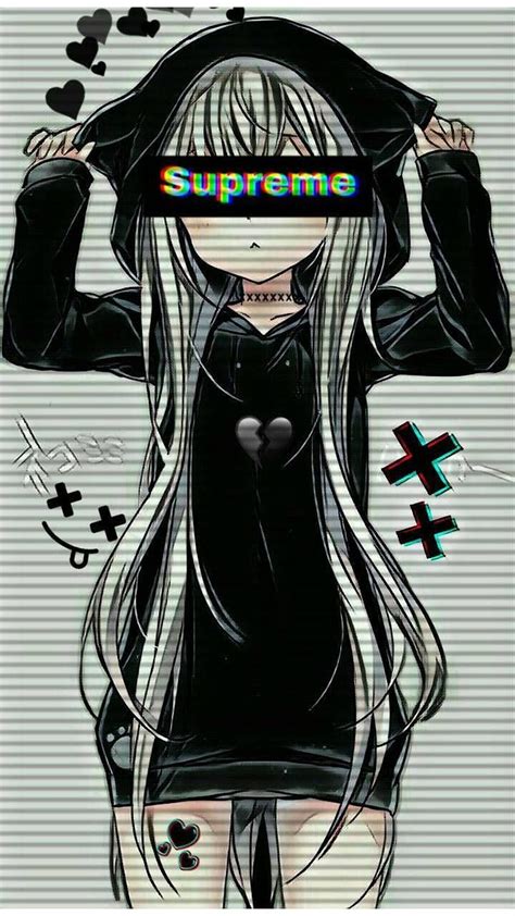 Supreme Cute Anime Girl Dark Hd Phone Wallpaper Pxfuel