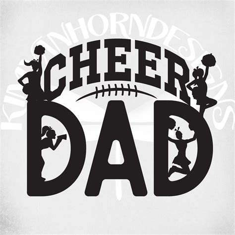 Cheer Dad Svg Cheerleader Silhouette Svg Dxf Png Mirrored Etsy Israel