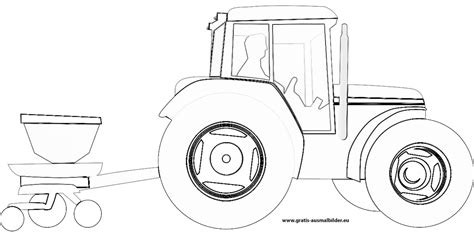 20 besten ideen traktor ausmalbilder beste wohnkultur. Traktor mit Anhänger - Gratis Ausmalbild