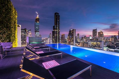 15x hotels met infinity pool in bangkok rooftop pool thailand
