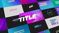 Web Development: 10 Top Creative Title Templates for Final Cut Pro X ...