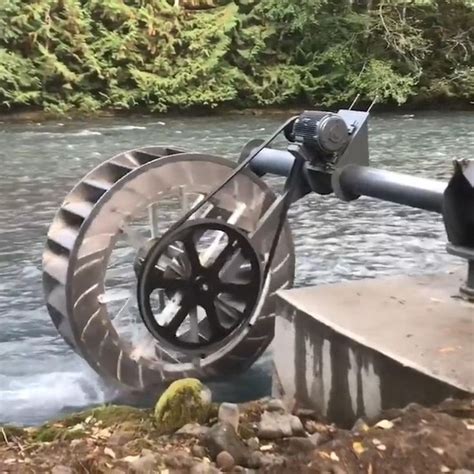 Massive Water Wheel Provides Alternative Energy For Riverside