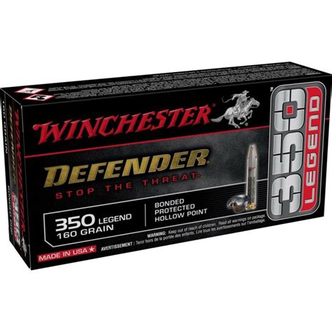 Winchester 350 Legend 160 Gr Defender 20 Rds S350pdb Lax Ammunition