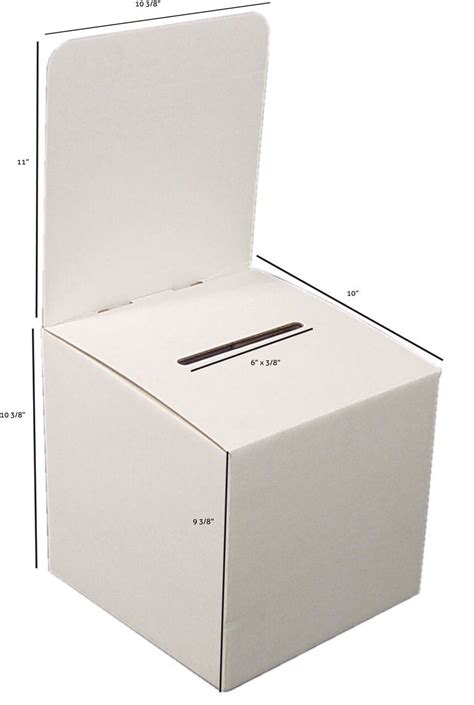 Pack Of 10 Large Cardboard Suggestion Boxes Charity Boxes Collection
