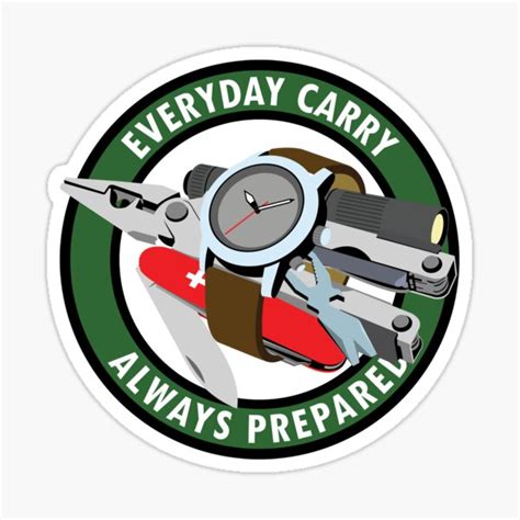 Always Prepared Sticker For Sale By Badgework Redbubble