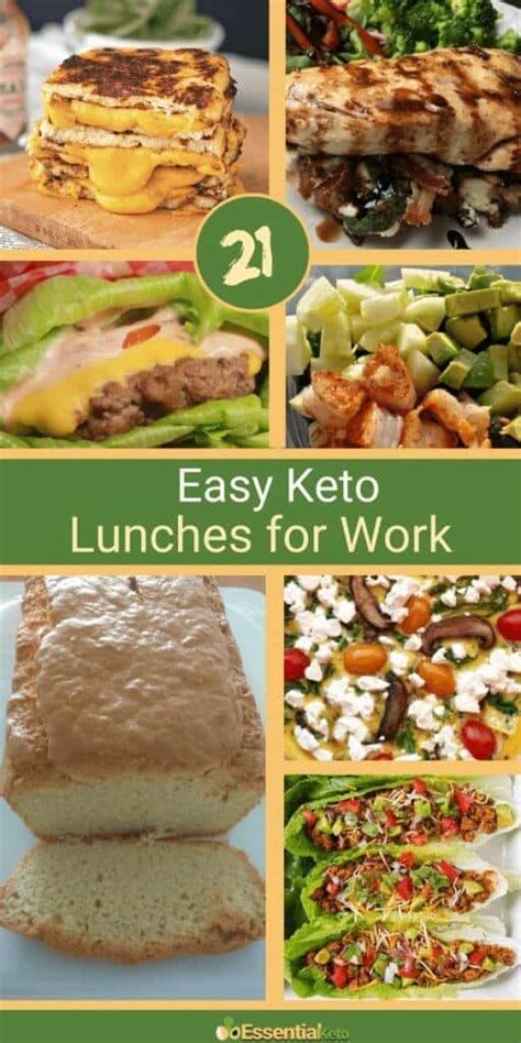 They're perfect to take to work. Easy Keto Lunches for Work | Essential Keto