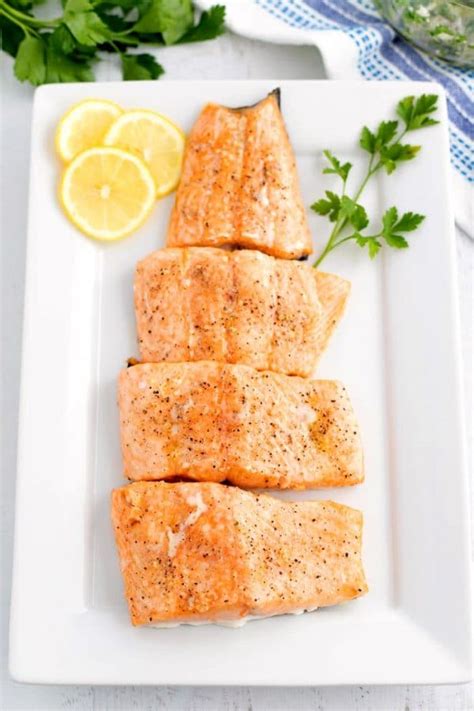 Ingredients you need to make oven baked salmon: 20-Minute Easy Oven Baked Salmon - Easy Budget Recipes