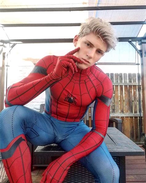Latex Lycra Twinks Tight Gear Men In Tight Pants Spiderman Cosplay