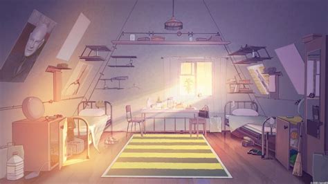 Thoughtful Rooms In 2020 Anime Scenery Bedroom Drawing Episode