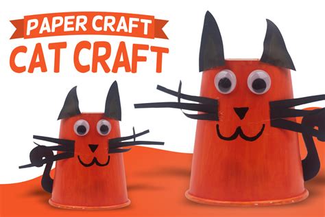 Paper Craft Cat Craft Recycled Craft Diy Craft Ideas
