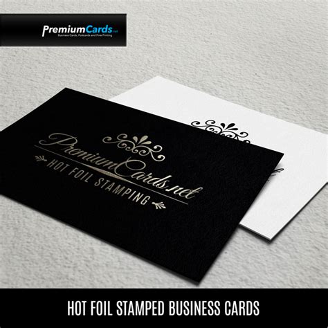 A business card needs to be unique and distinctive, which aren't always two. 100 - Premium Hot Foil Stamped Business Cards, Premium Business Card Printing by PremiumCards.net