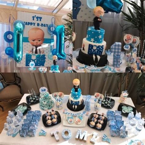 Baby Boss Party Theme Sweet Table Baby Birthday Party Theme Baby