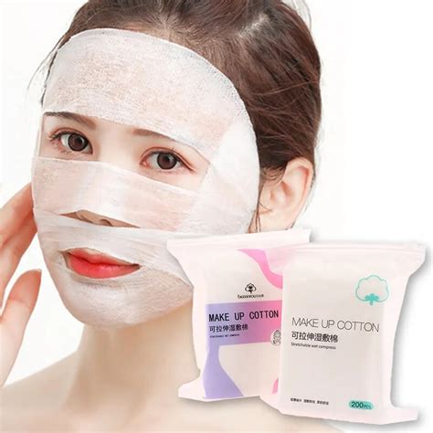 Pcs Mummy Gauze For Face Makeup Cotton Pads Stretchable Elasticity Disposable Cosmetic Cotton