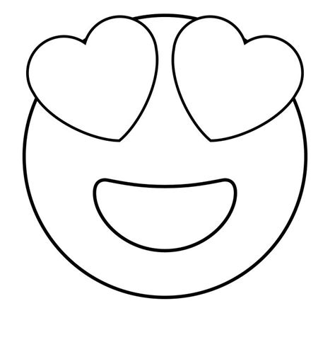 Heart Eyes Emoji Coloring Sheets Coloring Pages