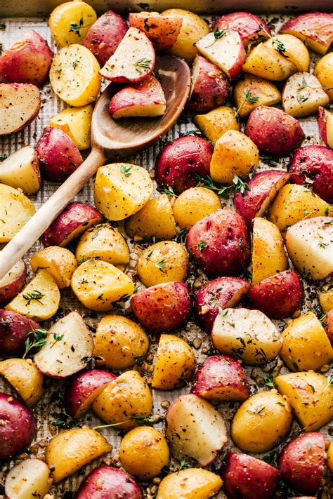 In addition, boiling them results in a side dish microwave on high until the butter is melted (about five to 10 seconds). Sheet Pan Garlic Butter Roasted Potatoes | The Food Cafe