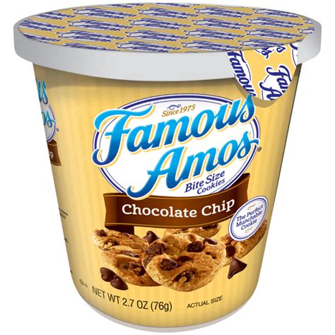 Remove the cookies from the oven. Save on Famous Amos Bite Size Chocolate Chip Cookies Order ...