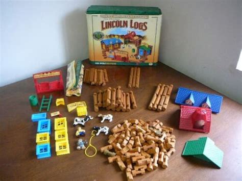 Hasbro Lincoln Logs Rocky Mountain Ranch Complete Set Ebay