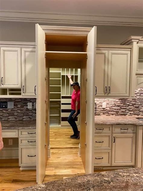 You might have to go back in. Walk in pantry in 2020 | Kitchen pantry doors, Hidden