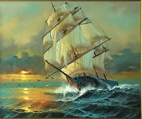 Pin By Robert Horneman On Malování Sailing Art Ship Paintings Ship Art