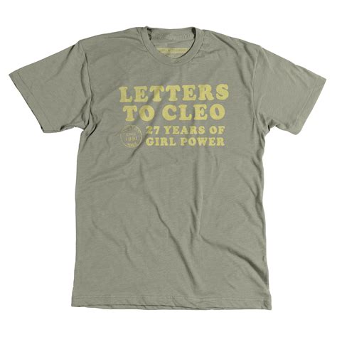 2018 Tour 2 Sided Olive Green T Shirt Letters To Cleo