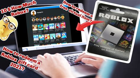 How To Redeem Your Roblox T Card 2021how Much Robux Is 10 Dollars