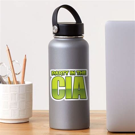 Weird Al Party In The Cia Sticker By Rjzinger Redbubble