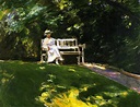 Max Liebermann - The Garden Bench (c. 1916) - Alte Nationalgalerie ...