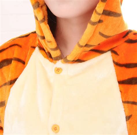 Tiger Onesies Adults Tigger Flannel Pajamas Animal Costumes Adult Cute