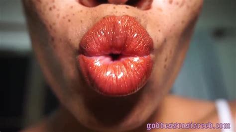 Lipstick Fetish Joi Pov Ebony Sensual Mouth Fetish