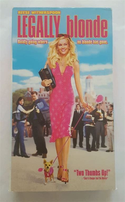 Legally Blonde Vhs 2001 Reese Witherspoon Blonde Movie Legally