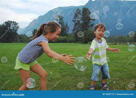 Catching Bubbles Stock Photography Image 7839772