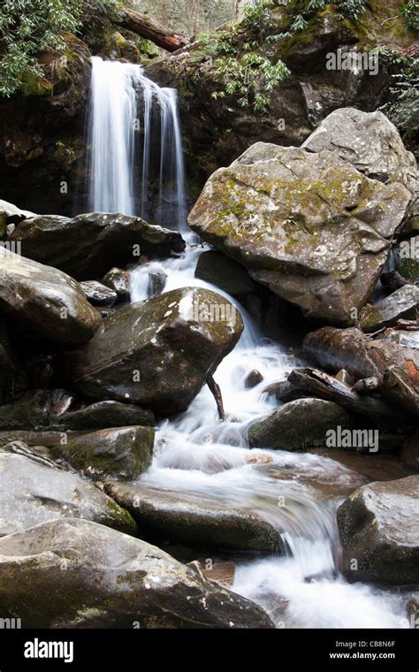 Grotto Falls In Great Smoky Mountains National Park Stock Photo Alamy