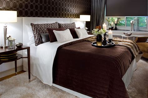 We have rooms to suit every style and season, from. Jane Lockhart Chocolate Brown/White Bedroom - Modern ...
