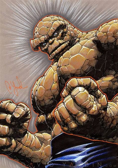 Ben Grimm The Thing By David Yardin Art Vault Marvel Comics Art